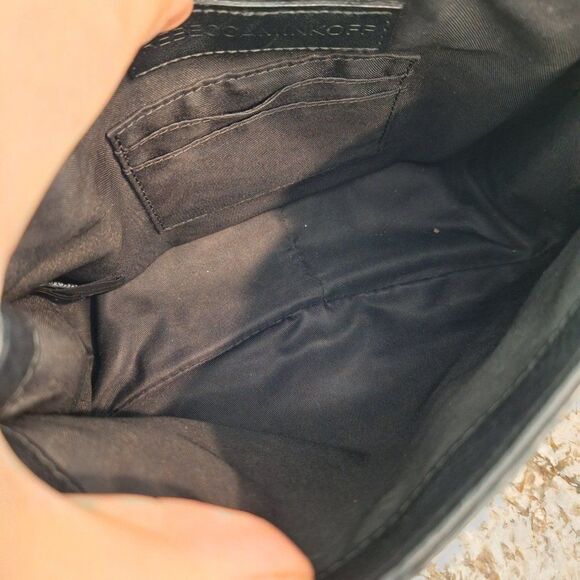 Rebecca Minkoff Saddle Black Leather Crossbody - Picture 10 of 14